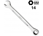 Ключ гаечный комбинированный с трещоткой 14 мм, MAX BITE™ Milwaukee, 4932471507