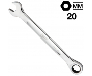 Ключ гаечный комбинированный с трещоткой 20 мм, MAX BITE™ Milwaukee, 4932471513