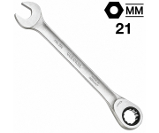 Ключ гаечный комбинированный трещоточный 21 мм, GEDORE 7 R 21, 2219433