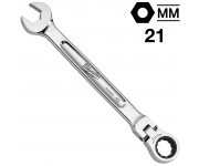 Ключ гаечный комбинированный с трещоткой, поворотный 21 мм, MAX BITE™ Milwaukee 4932480194