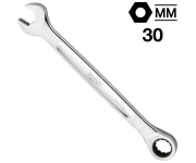 Ключ гаечный комбинированный с трещоткой 30 мм, MAX BITE™ Milwaukee, 4932480214