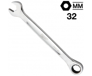 Ключ гаечный комбинированный с трещоткой 32 мм, MAX BITE™ Milwaukee, 4932480215