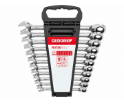 Набор комбинированных гаечных ключей трещоточных GEDORE red R07205012, 8–19 мм, 12 шт. 3300873