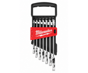 Набор комбинированных гаечных ключей с трещоткой, поворотных MAX BITE™ Milwaukee, 8–17 мм, 7 шт. 4932478557