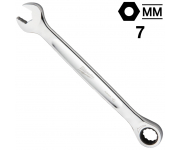 Ключ гаечный комбинированный с трещоткой 7 мм, MAX BITE™ Milwaukee, 4932480210