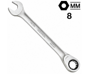 Ключ гаечный комбинированный трещоточный 8 мм, GEDORE 7 R 8, 2297051