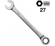 Ключ гаечный комбинированный трещоточный 27 мм, GEDORE Red R07100270, 3300844