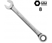 Ключ гаечный комбинированный трещоточный 8 мм, GEDORE Red R07100080, 3300828 