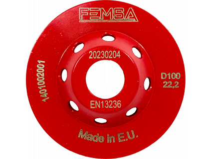 Чашка алмазная двухрядная ST 100 мм FEMSA 1401002001