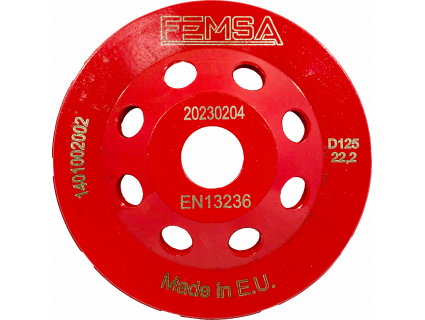 Чашка алмазная двухрядная ST 125 мм FEMSA 1401002002