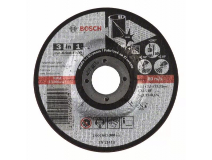 Диски 3-in-1 Disc 115x2.5x22.23мм (прямой) 2608602388