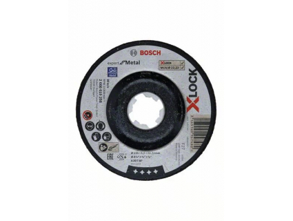 Обдирочный диск Expert for Metal X-LOCK 115x6x22.23мм (вогнутый) 2608619258