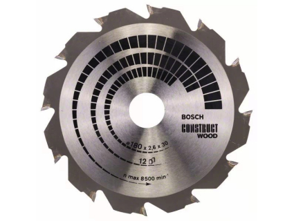 Пильный диск 180x30 мм 12 CONSTRUCT (1 шт.) 2608640632