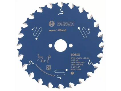 Пильный диск Expert for Wood 140x20x1.8/1.3x24T (1 шт.) 2608644008