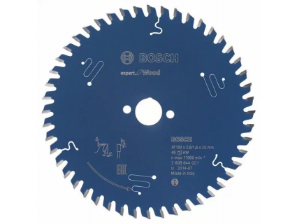 Пильный диск Expert for Wood 160x20x2.6/1.6x48T (1 шт.) 2608644021