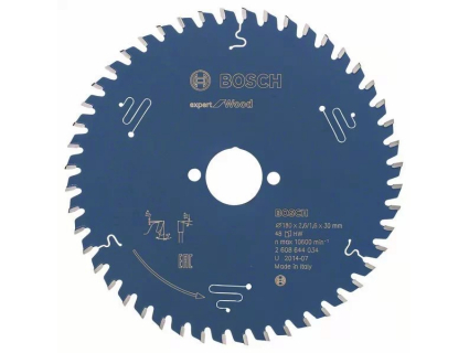 Пильный диск Expert for Wood 180x30x2.6/1.6x48T (1 шт.) 2608644034