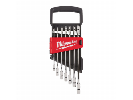 Набор комбинированных гаечных ключей с трещоткой MAX BITE™ Milwaukee, 8–17 мм, 7 шт. 4932464993 Набор комбинированных гаечных ключей с трещоткой MAX BITE™ Milwaukee, 8–17 мм, 7 шт. 4932464993