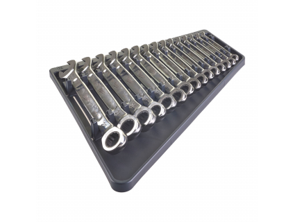 Набор комбинированных гаечных ключей с трещоткой MAX BITE™ Milwaukee, 8–22 мм, 15 шт. 4932464994