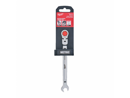 Ключ гаечный комбинированный с трещоткой, поворотный 9 мм, MAX BITE™ Milwaukee 4932480182