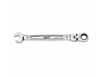 Ключ гаечный комбинированный с трещоткой, поворотный 11 мм, MAX BITE™ Milwaukee 4932480184