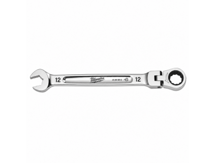 Ключ гаечный комбинированный с трещоткой, поворотный 12 мм, MAX BITE™ Milwaukee 4932480185