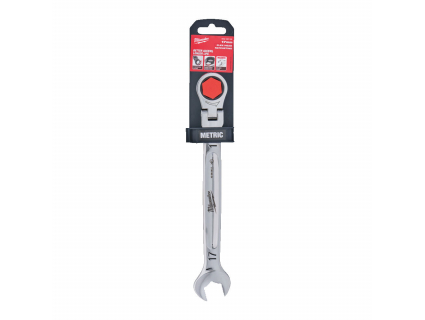 Ключ гаечный комбинированный с трещоткой, поворотный 17 мм, MAX BITE™ Milwaukee 4932480190