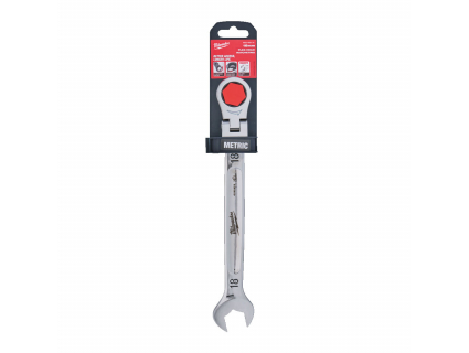 Ключ гаечный комбинированный с трещоткой, поворотный 18 мм, MAX BITE™ Milwaukee 4932480191