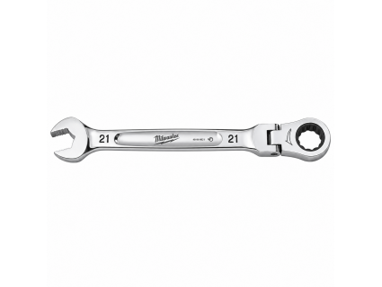Ключ гаечный комбинированный с трещоткой, поворотный 21 мм, MAX BITE™ Milwaukee 4932480194