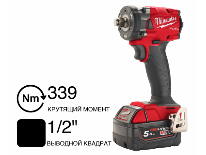 Гайковерт аккумуляторный M18 FIW2F12-502X FUEL Milwaukee 4933478444