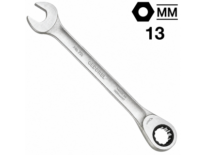 Ключ гаечный комбинированный трещоточный 13 мм, GEDORE 7 R 13, 2297116