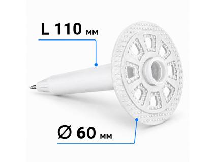 Дюбель тарельчатый F-IN TS110-60-52 (100 шт./уп.)