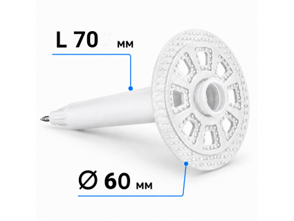Дюбель тарельчатый F-IN TS70-60-52 (100 шт./уп.)