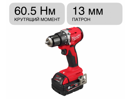 Шуруповерт ударный аккумуляторный M18 BLPDRC-502C Milwaukee 4933492826 Шуруповерт ударный аккумуляторный M18 BLPDRC-502C Milwaukee 4933492826