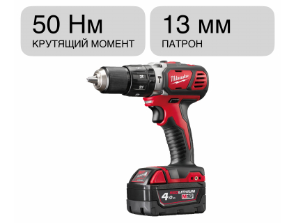 Шуруповерт ударный аккумуляторный M18 BPD-402C Milwaukee 4933443520