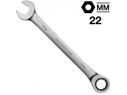 Ключ гаечный комбинированный трещоточный 22 мм, GEDORE Red R07100220, 3300842