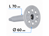 Дюбель тарельчатый F-ING TS70-60-90 (100 шт./уп.)