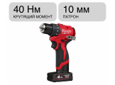 Шуруповерт аккумуляторный M12 BLDDRC-402C Milwaukee 4933499688