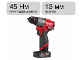Шуруповерт аккумуляторный M12 FDD2-402X Milwaukee 4933479874