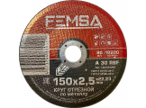 Диск отрезной по металлу 150x2.5x22 мм FEMSA 1401001007