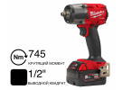 Гайковерт аккумуляторный M18 FMTIW2F12-502X FUEL Milwaukee 4933478450